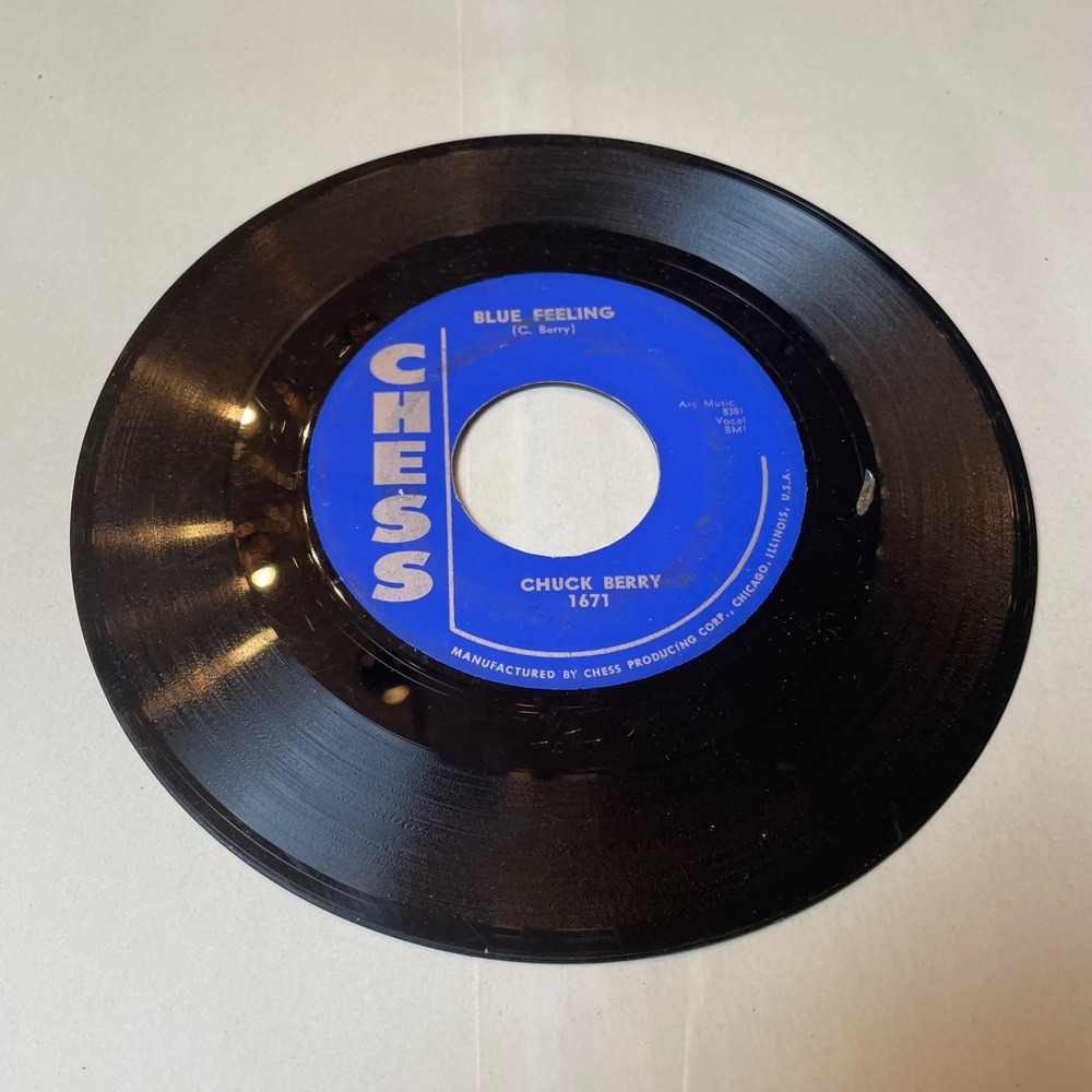 Chuck Berry 45 RPM Record - Blue Feeling / Rock & Roll Music - Chess 1671